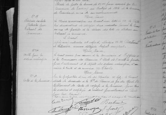 Vote au budget 1923, remboursement à Taverny de la somme de 12&#xA0;000&#xA0;F