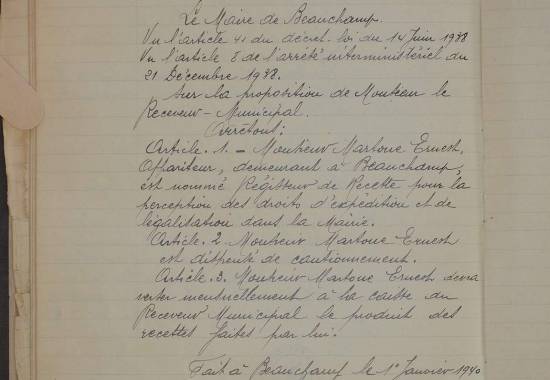 Droits d'expédition des actes de l'état civil et de légalisation