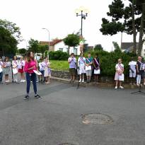 Inauguration de l'exposition sur les inégalités filles/garçons par les enfants du CME