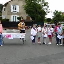 Inauguration de l'exposition sur les inégalités filles/garçons par les enfants du CME