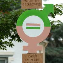 Inauguration de l'exposition sur les inégalités filles/garçons par les enfants du CME