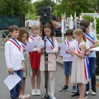 Inauguration de l'exposition sur les inégalités filles/garçons par les enfants du CME