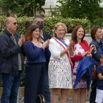 Inauguration de l'exposition sur les inégalités filles/garçons par les enfants du CME