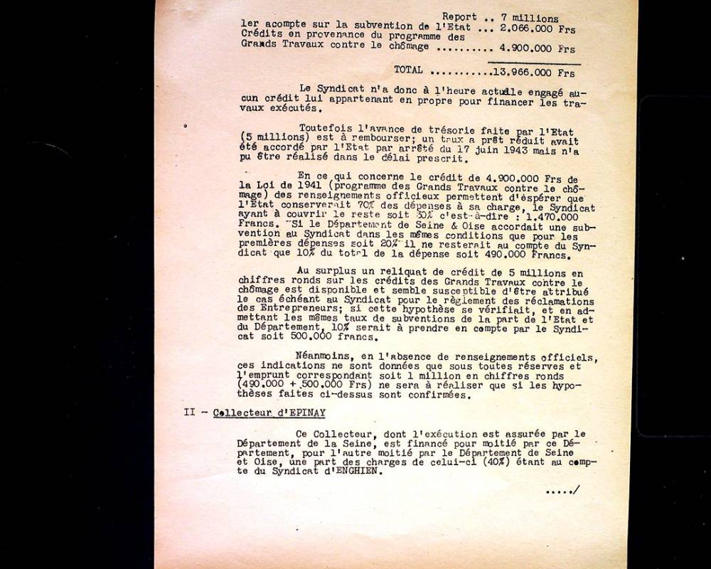 Lettre du maire d'Enghien au maire